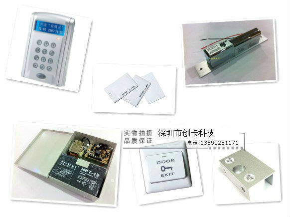 Networked access control machine access control set attendance access control All credit card machine glass door induction access control 485 communication