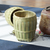 Bamboo woven mini basket Bamboo Woven filament Woven Filament Handmade Small Bamboo Basket Filter Tea Machine Tea Track Creativity to Play Pendulum