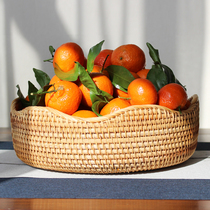 Vietnamese rattan choreography Home containing basket Tray Living Room Round Big Water Fruit Pans Straw Choreographele Day Water Fruit Basket