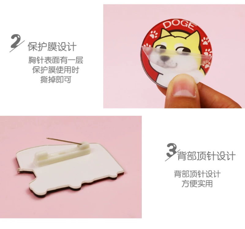 Dễ thương Crayon Shinchan Hoạt hình acrylic Badge Nhật Bản