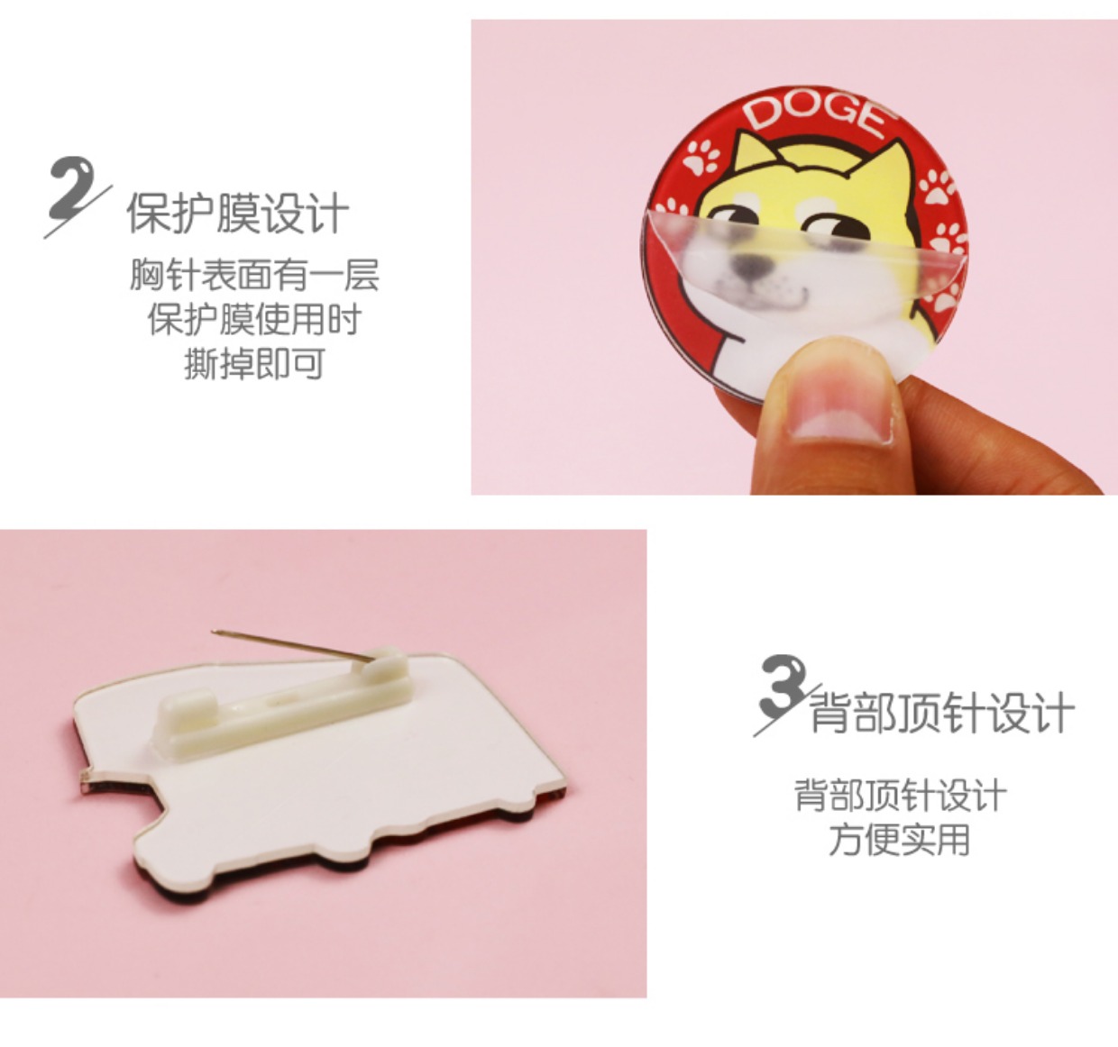9,9 包邮 pin biểu tượng mặt cười tùy chỉnh biểu cảm nụ cười dễ thương trâm cài huy hiệu acrylic cá nhân huy hiệu cài áo kute