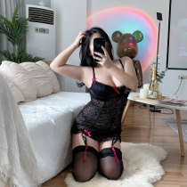 Sexy Big Code Love lingerie Teasing Big Breasts Steel Toting to Temptation Uniformed Women Perspective Sleeping Clothes Passion Suit