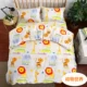 Chăn bông trẻ em tùy chỉnh đơn mảnh 1,2m1,5 mét 100% cotton mẫu giáo phim hoạt hình bé chăn - Quilt Covers