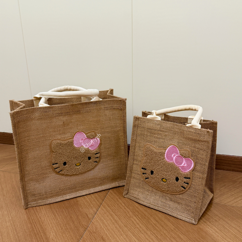 Chunygh Cute Kitty Linen Bag Handbag, Suitable for Commuting to Work, Walking Around, and Can Be Carried Anywhere Chunygh Cute Kitty Linen Bag Handbag, Suitable for Commuting to Work, Walking Around, and Can Be Carried Anywhere
