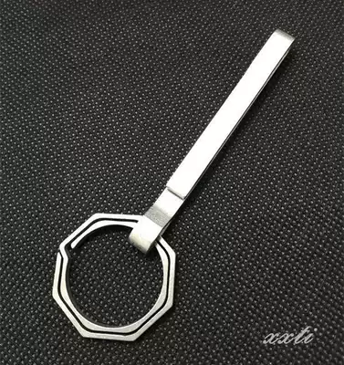 Rattlesnake keychain hook 100% titanium alloy full CNC CNC EDCGEAR natural player