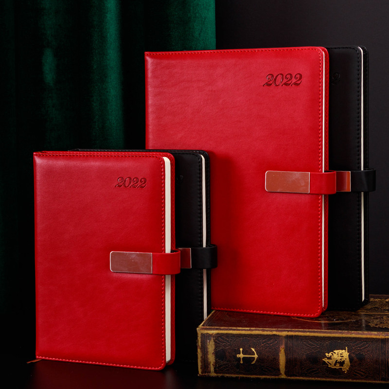 2022 Efficiency Manual Notebook Notebook Notepad with Lunar 16k buckle One day One page schedule This work Plan This itinerary Handbooks This calendar This year 365 days Diary calendar Ben