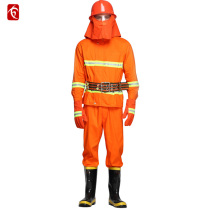 Type 97 flame retardant protective clothing combat suit drill fire suit gloves boots helmet belt miniature fire station