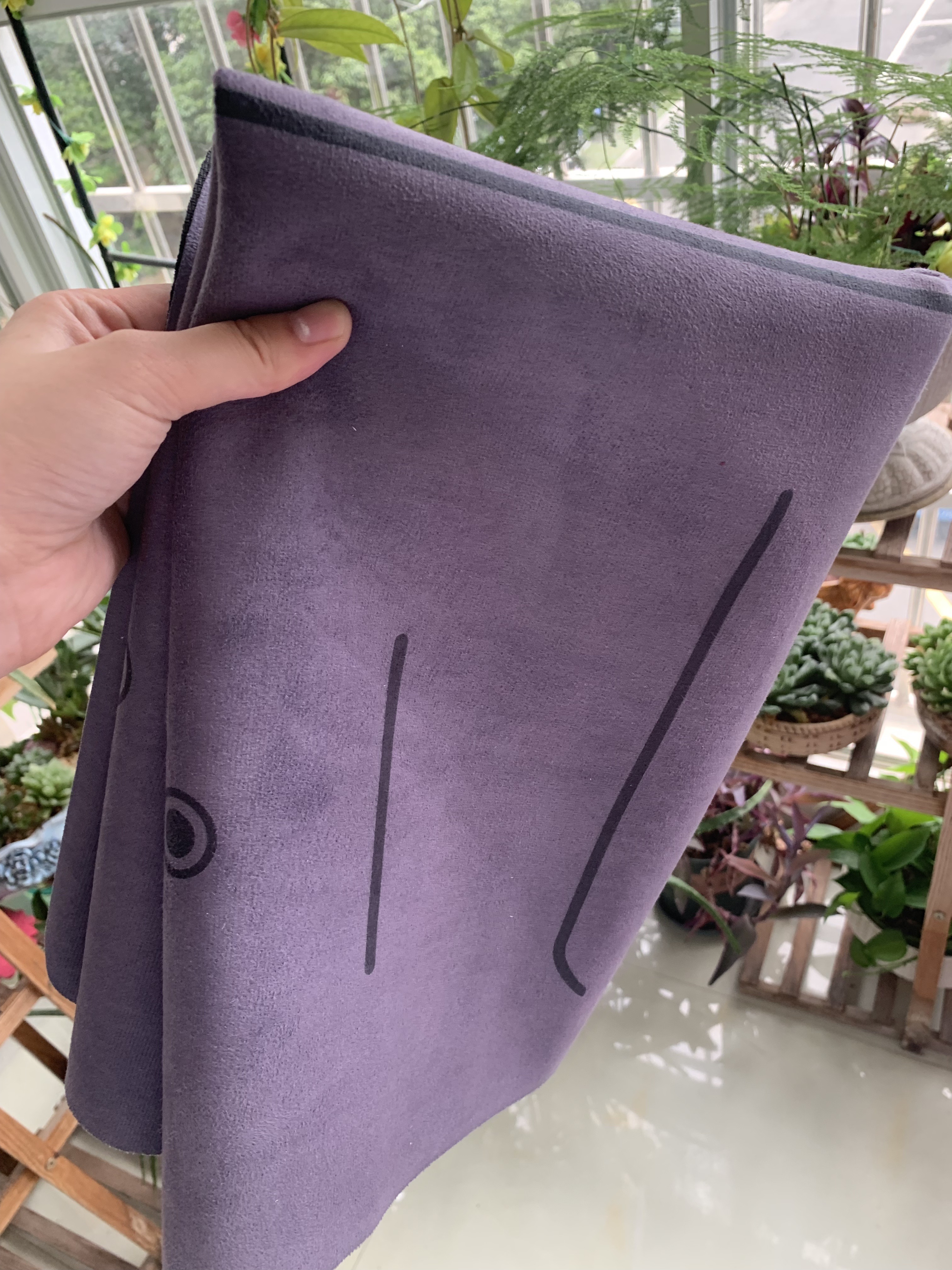 1 5MM suede suede yoga towels folding yoga mat natural rubber suede suede towels 1 5MM towels folding-Taobao