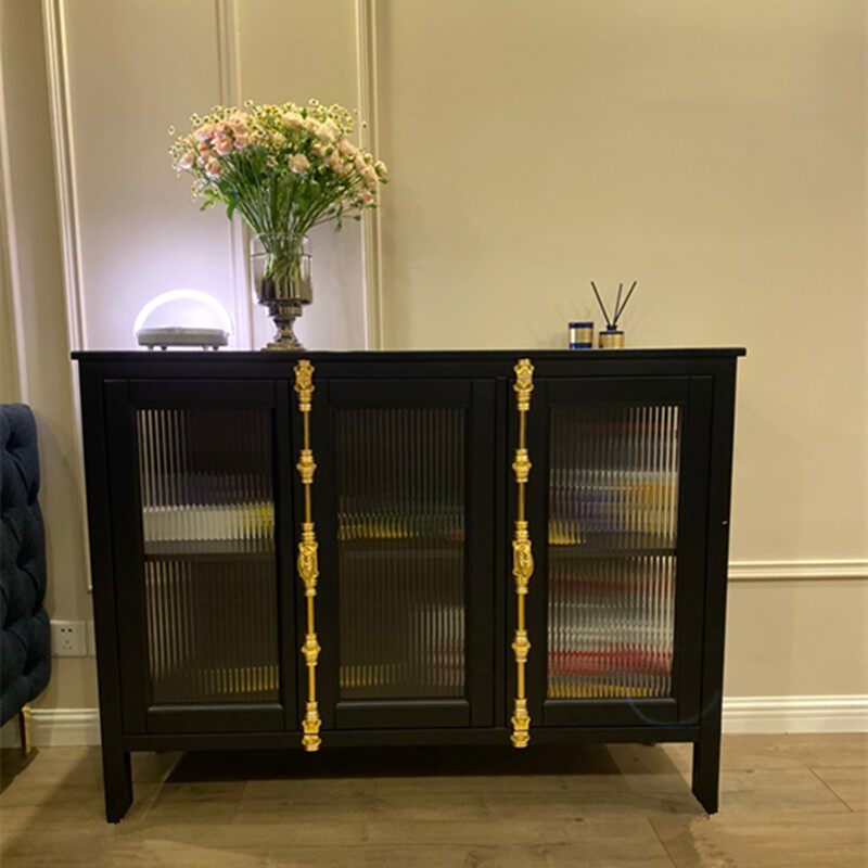 Retro iron meal cabinet Changhong glass grandma display cabinet Boutique display cabinet