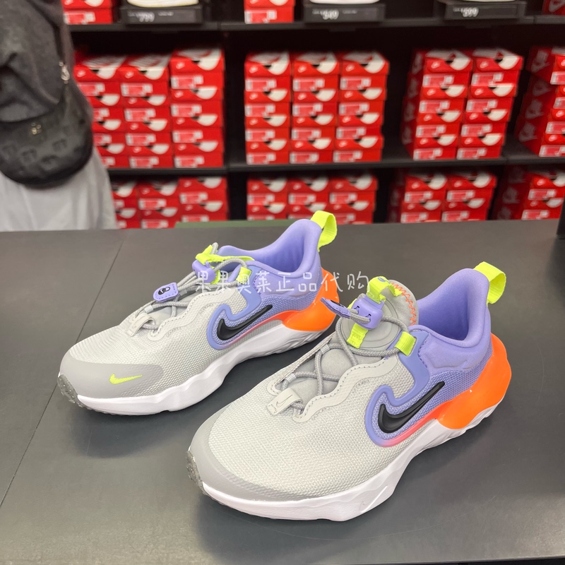 Nike Children's Slip-On Lightweight, Wear-Resistant and Breathable Sports Road Running Shoes Dr0471-002 Nike Children's Slip-On Lightweight, Wear-Resistant and Breathable Sports Road Running Shoes Dr0471-002