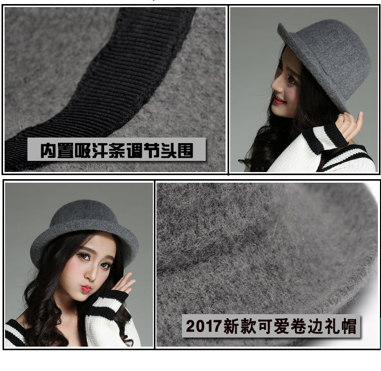 Chapeau pour femme en Melange de laine - Ref 3234464 Image 11