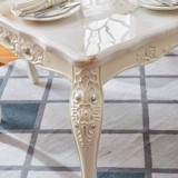 Современный прямоугольный стульчик для кормления из натурального дерева, мраморная мебель