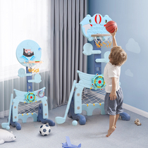 Childrens basketball stand can lift golf door frame indoor home football stand two-in-one child baby shooting basket