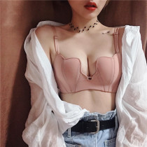 Vimi Jiangnan close-fitting underwear women without steel ring sexy upper support thin bottom thick seamless gathered bra suit beautiful back