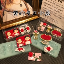 Fans handmade shop owners handmade DIY rose envelope flowers forever concentric silicone flip mold
