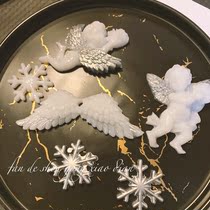 Fans handmade shop mirror Angel mold small Angel mold handmade mirror mold DIY glue drop mold