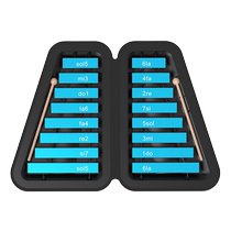 Small carillon kindergarten jingle jingle elementary school students aluminum plate piano childrens percussion instrument Orff jingle bell