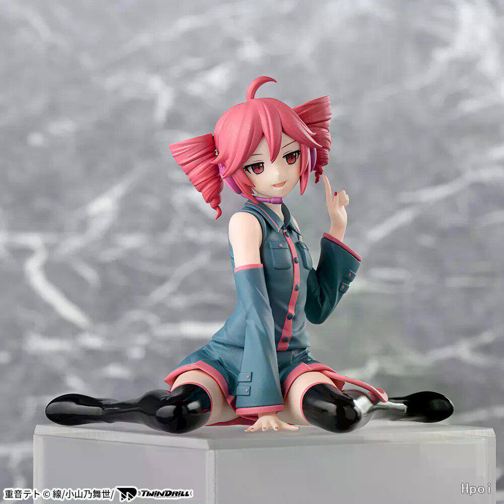 Domestic Chu Mei Future Little Sitting Series Heavy Accent Teto Virtual Singer Figure Ornament Heavy Accent Figure Ornament Merchandise