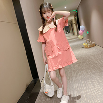 Girls  dresses net red summer clothes 2020 new childrens summer skirts little girls middle and large childrens princess skirts western style