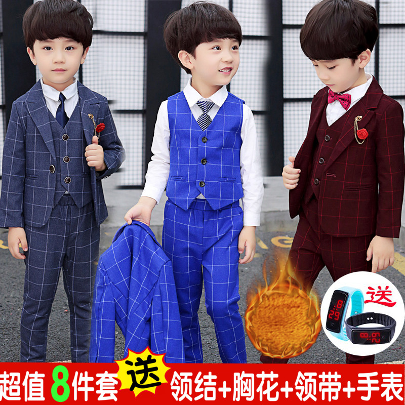 Children's suit suit 3 autumn and winter 4 British flower girl 5 boy suit 7 Korean version 8 boy handsome 9 dress 10 years old