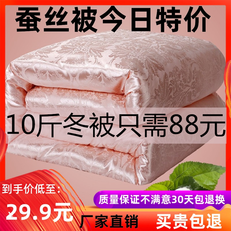 Silk quilt 100% mulberry silk winter quilt thickened warm spring and autumn quilt winter temperature control cotton quilt air conditioning quilt core special price