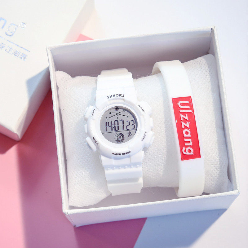 ins mini small electronic sports handwatch female middle school student Korean version brief trend ulzzang original juku wind waterproof