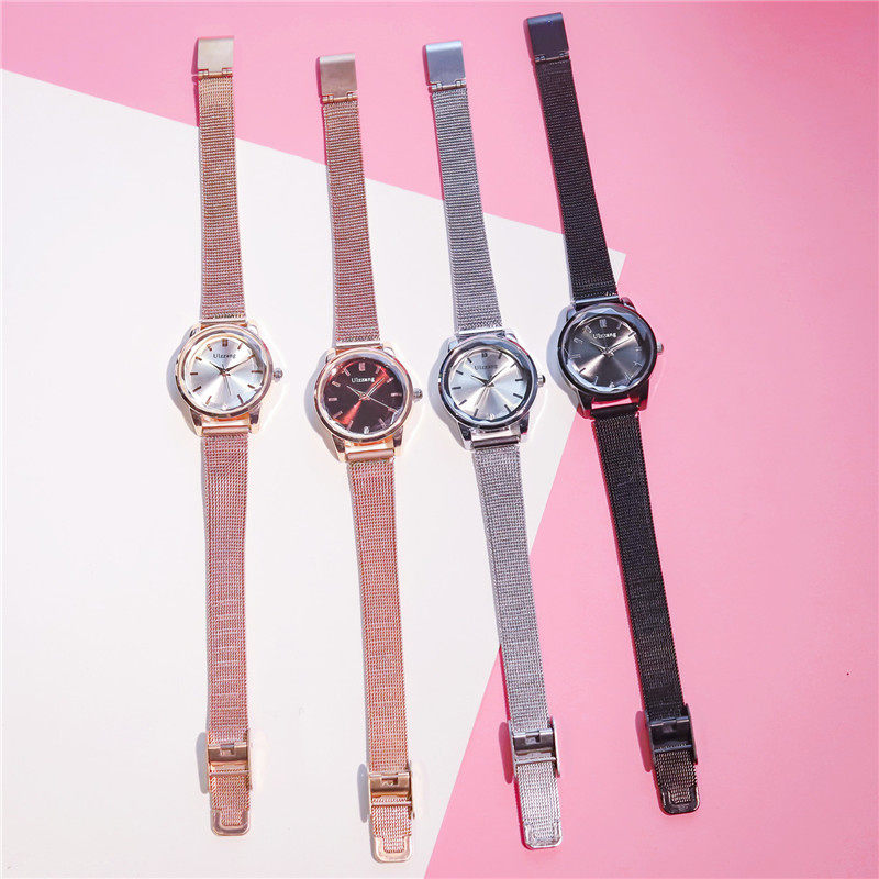 British French niche watch Korean version of the small fresh literary college wind female middle school student ins retro chic simple