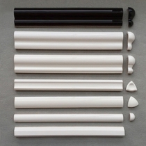 Waist line matching ceramic tile ohm line ceramic layering edge strip eyebrow line tile strip buckle corner line white black