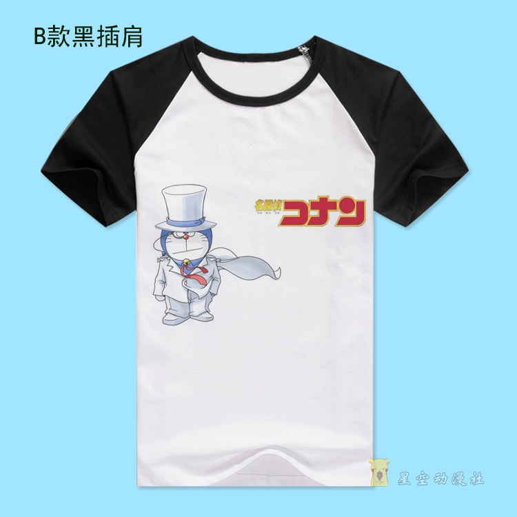 Lạ tên trộm Kidd ngắn tay Thám Tử Conan quần áo Anime trắng nam giới và phụ nữ t-shirt Phim Hoạt Hình dễ thương ngắn tay áo miếng dán sticker