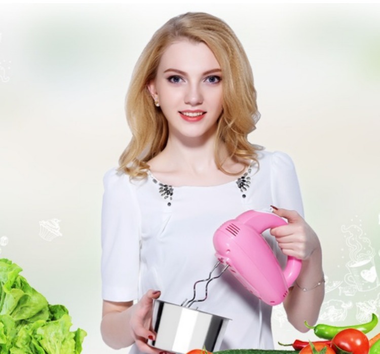 máy đánh trứng tefal Máy đánh trứng điện từ xanh nhà 200W công suất cao mini máy trộn kem tự động đánh đập - Máy trộn điện máy đánh trứng sokany