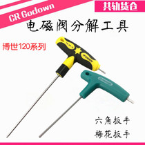 Dr Shi injector solenoid valve decomposition solenoid valve inner hole screw removal tool Plum and hexagon