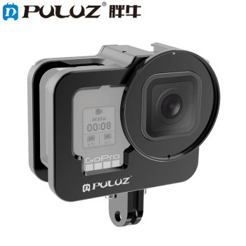 Puluz Metal Rabbit Cage Protective Case for Gopro Hero12/11/10Black Action Camera