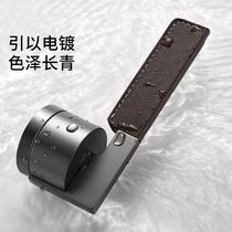 Minimalist light luxury door lock indoor bedroom home silent split lock modern room wooden door leather door handle lock