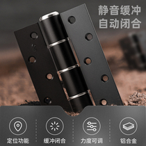 Invisible door hinge hydraulic buffer comes with door closer 5 inch spring hinge automatic rebound closing door positioning hinge