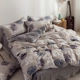 Coral nhung bốn mảnh mùa thu và mùa đông dày flannel cotton quilt tấm bìa loại flannel giường