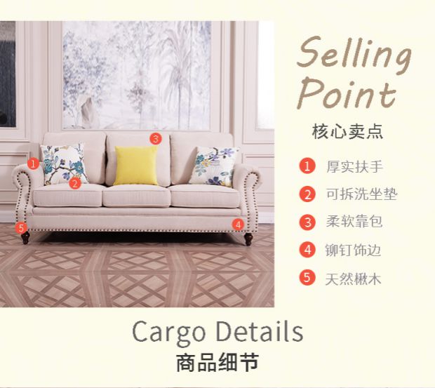 Ghế sofa vải mỹ phòng khách 123 người kết hợp hiện đại tối giản phong cách nông thôn nhẹ nhàng sang trọng nội thất căn hộ nhỏ - Ghế sô pha ghế sofa đơn nhỏ