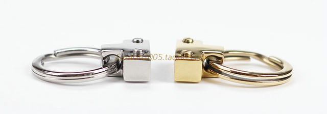 ພາຍໃນປະເທດສະແຕນເລດ keychain keychain handbag buckle hand strap diy handmade leather goods hardware C-448