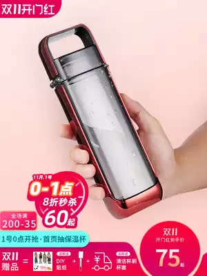 Migaro tritan water cup women trend square simple plastic cup ins Wind high color value space Cup 350ml