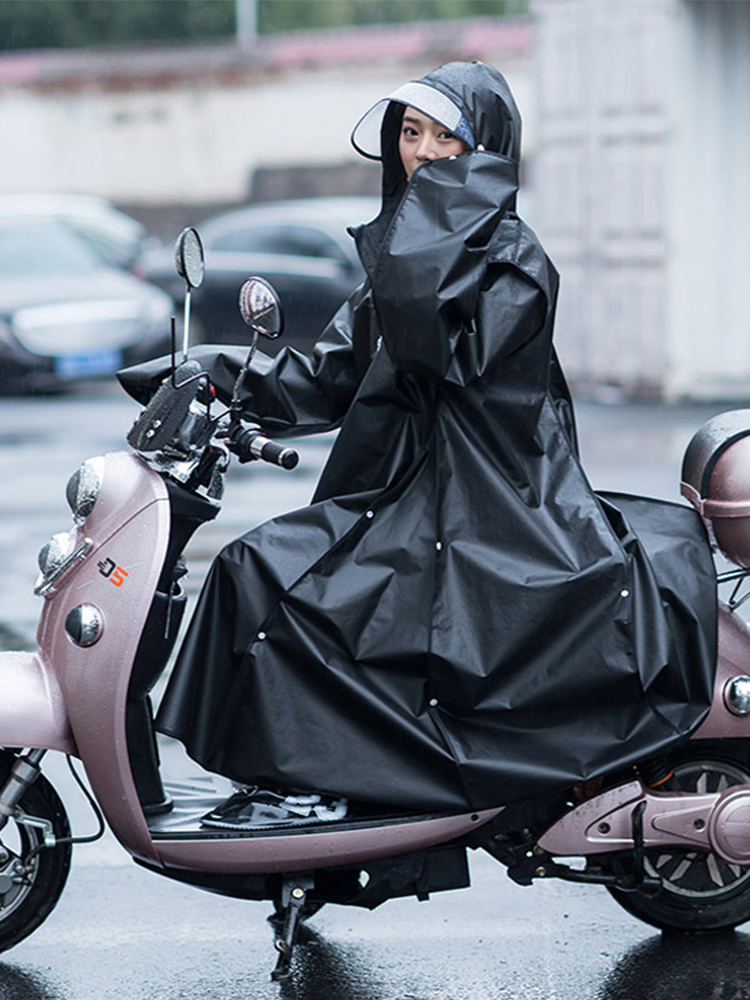 Electric car riding raincoat bicycle riding raincoat men and women outdoor fashion hiking poncho full body adult rain gear