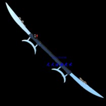Wushu knife adult double knife hands knife stainless steel hard knife Sun Moon Kun knife double hand belt performance knife big knife Crescent