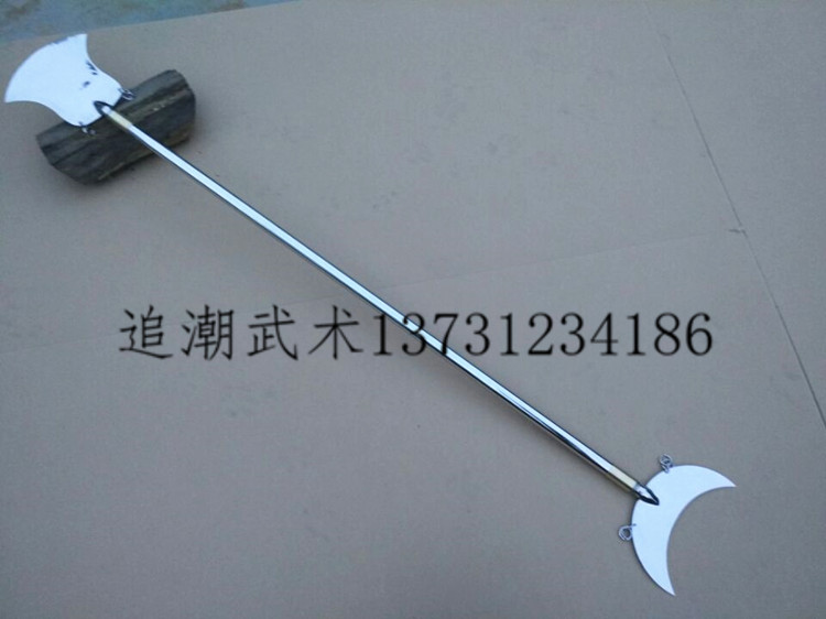 Simple crescent shovel stainless steel crescent shovel Zen convenient for shovel head crescent shoveling sand monk with a shovel martial art weapon