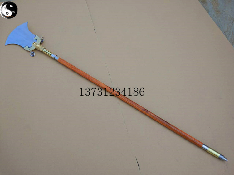 Shaolin Chan stick monk stick crescent shovel stainless steel tin stick convenient shovel tap shovel sand monk shovel martial arts weapon boutique