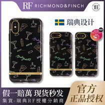 RF applies Apple Richmond Finch personality graffiti iPhonXS anti-fall SE2 mobile phone shell 6s78p female