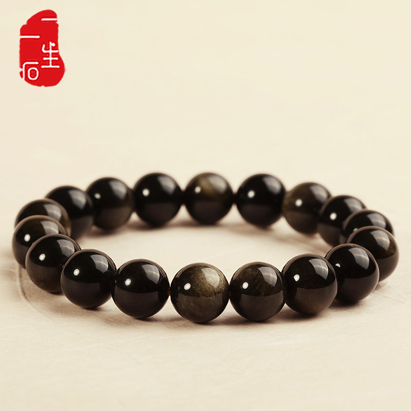 A lifetime of a stone natural gold dazzling string of men's handmade women's fortune and lovers' senior sense gift of the year