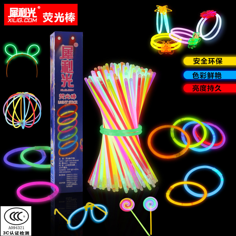 Sharp glow stick color children's luminous stick Luminous bracelet should help outdoor fluorescent stick festival supplies