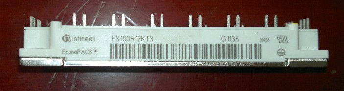 The new original IGBT module FS100R12KT3 contains six unit inverter bridge