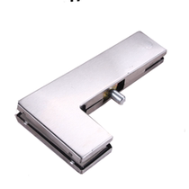 Huiyou stainless steel glass door upper and lower clamps framed and frameless accessories