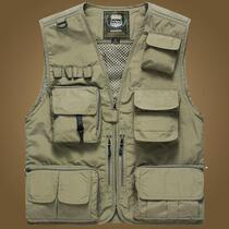 2020 fishing clothing vest men spring and autumn summer outdoor vest multi-pocket photography thin tooling waistcoat multi-function