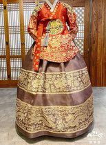 South Korea Import Fabric Palace Bride Korean Suit Wedding Hanfu New Fine Korean Suit TY7079