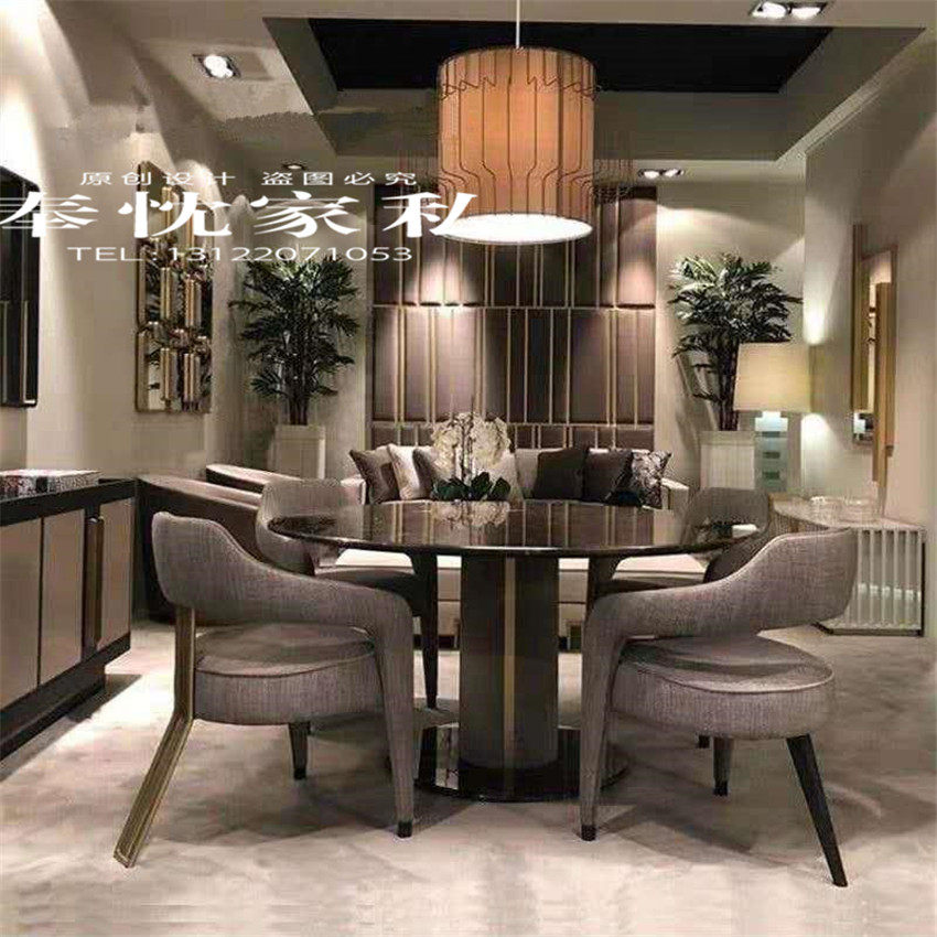 Nordic light luxury model room dining room chair new creative design simple modern dining chair business reception chair